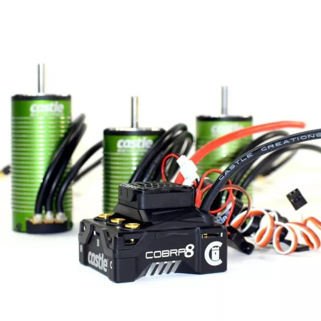 Combo De Motor Cse010017203 Cobra 8, 25,2V Esc Con Sensor De 1515-2200Kv V2