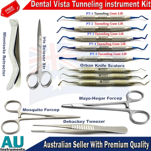 DENTAL GUM LIFT Vista Tunneling Procedure instruments implant iris
