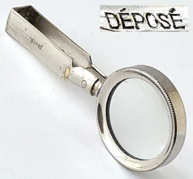 Taschenluppe/Magnifying Glass/Klapplupe Depose Um 1940 P214