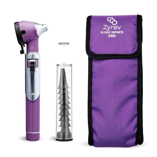 Otoscopio Zyrev ZetaLife - Mira para oídos con luz, detector de infecciones de oído, bolsillo