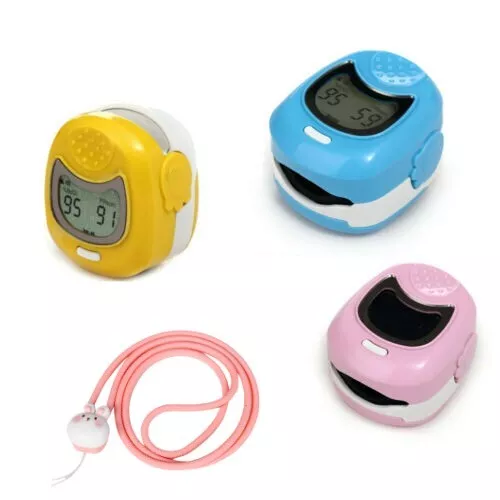 CMS50QA Fingertip PulseOximeter CHILD pediatric LCD PR Spo2 Monitor+1 Lanyard