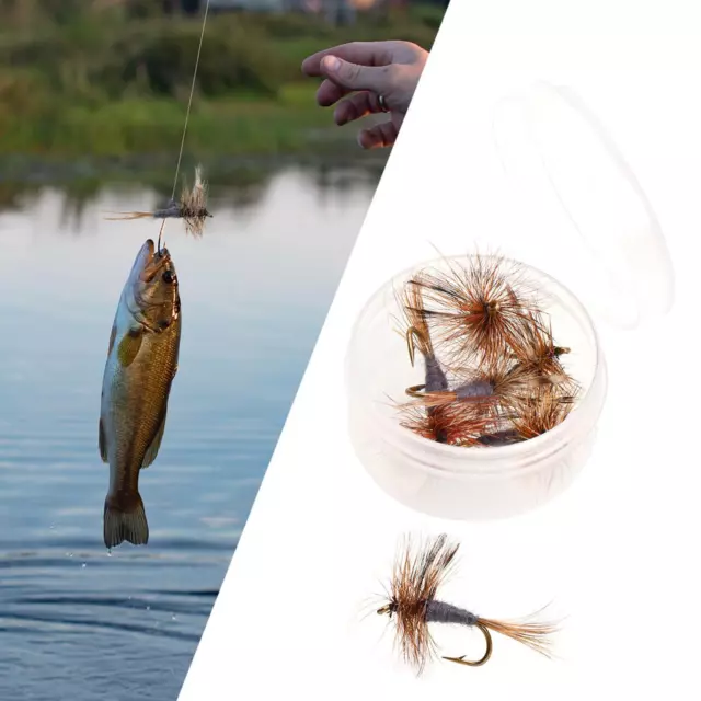 6 pièces mouches de pêche à la mouche leurres de pêche à la mouche en méta