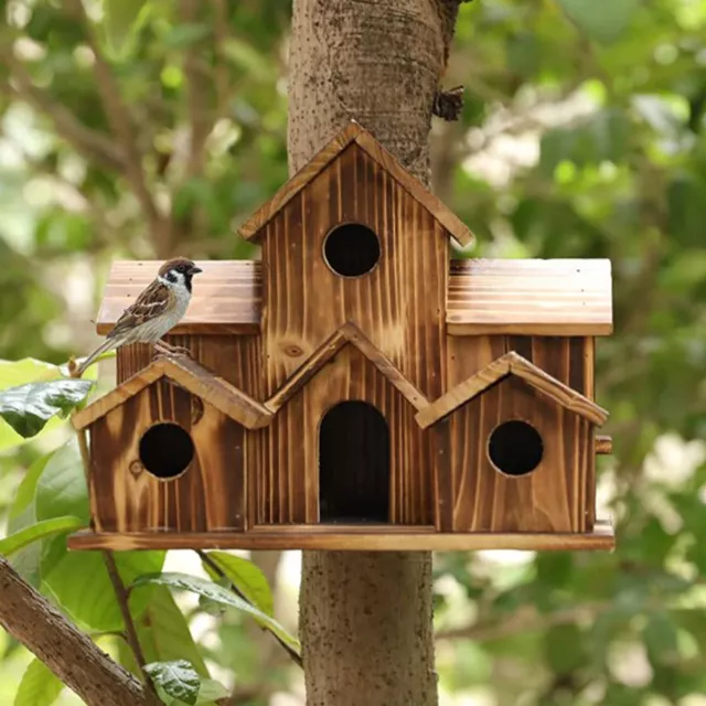 Vogelhaus im Freien, großes Kolibri-Nest mit 6 Löchern, für die Gartendekorat 2
