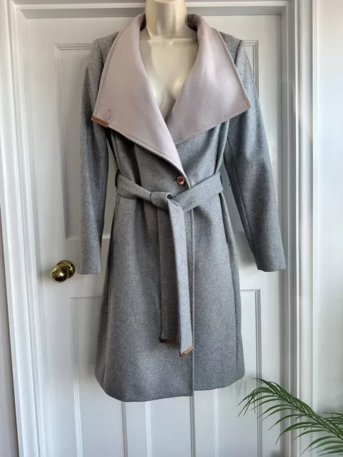 Ted baker deals grey trench coat