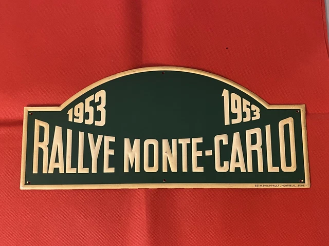 Automobilia Badge de calandre Enamel Rallye Monte Carlo
