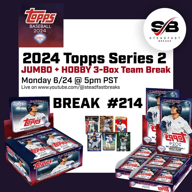 OAKLAND ATHLETICS 2024 Topps Series 2 JUMBO + Hobby 3Box Team Break