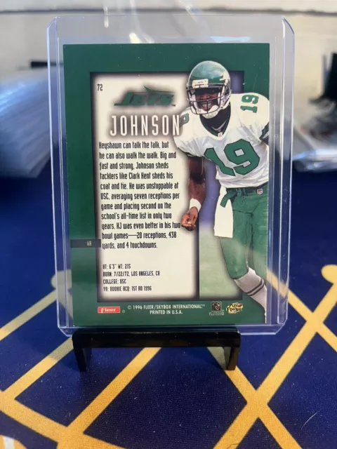 Keyshawn Johnson 1996 Fleer Ultra Sensations Rainbow SSP 72 (1% Of Print Run) 2