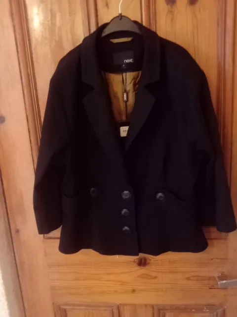 New , Black, Next  Tailored Jacket Size 14