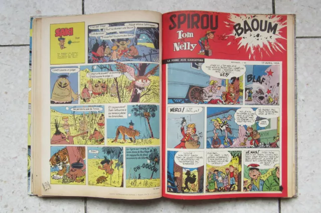 recueil reliure album du le journal de spirou 66 TBE