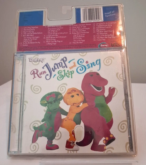 NEW SEALED BARNEY: Run, Jump, Skip and Sing CD Purple Dinosaur Children ...