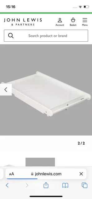 John lewis cot top changer cheap
