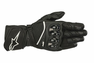 Alpinestars GUANTI MOTO ALPINESTARS GLOVES SP-8 V2 BLACK WHITE PROTEZIONI CE 