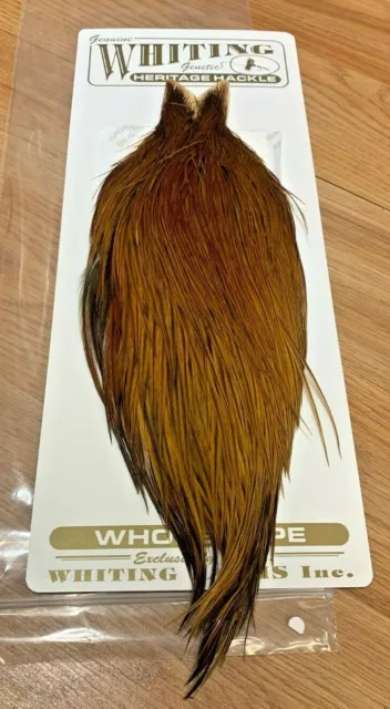 Whiting Farms Heritage Hackle Cape Mixed Colors Medium Ginger