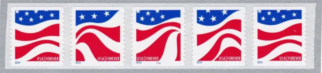 PNC5 49c Forever Red White and Blue Flag C12 US 4897a MNH F-VF