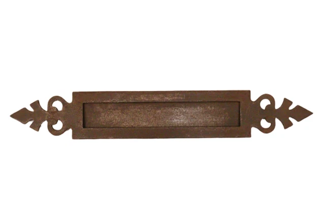 Original antike Briefklappe Briefeinwurf Briefschlitz Briefkasten Briefe 1900