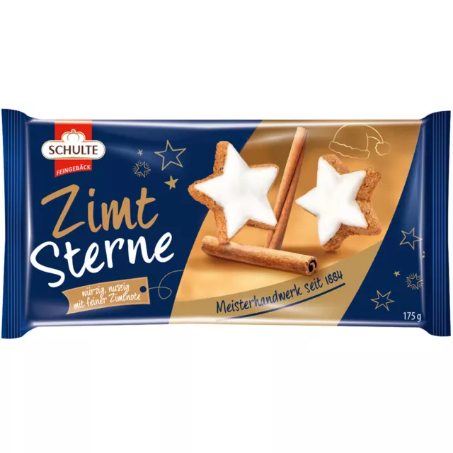 Schulte Cinnamon Stars Fine Christmas Pastry with Cinnamon and Glaze 175g