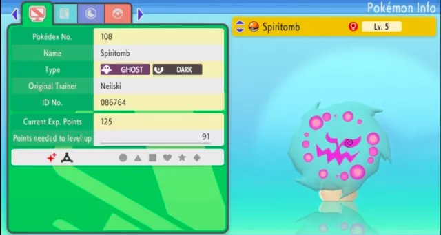 Pokemon Scarlet and Violet SPIRITOMB Shiny 6IV / Competitive