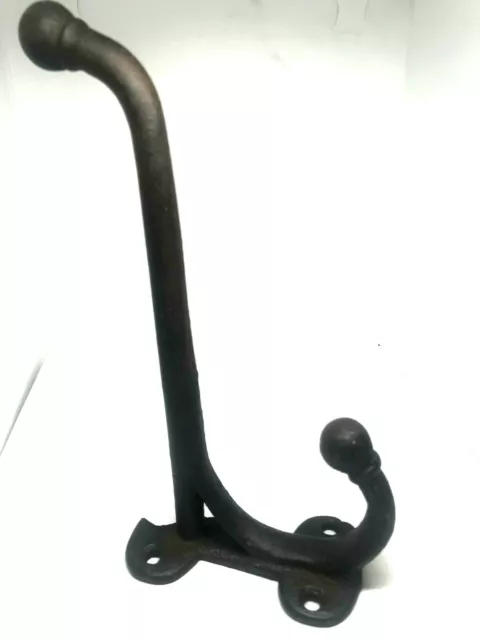 Antique-Cast Iron-Wall-Coat-Harness Hook-Victorian-Barn-Tack Room-Mud Room (N) 2