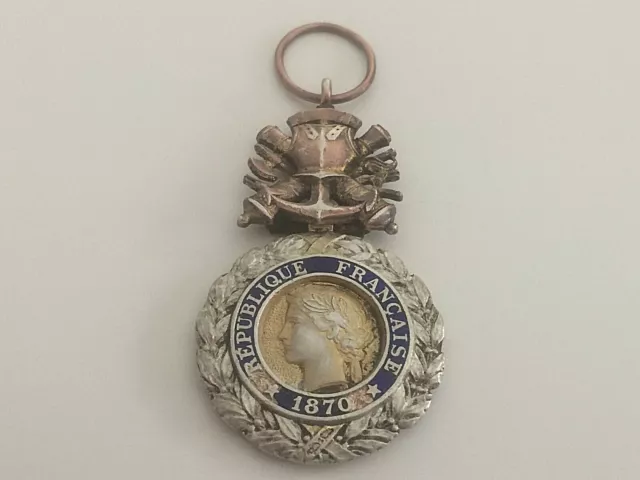 #1820# Médaille Militaire 1870 Valeur Et Discipline République Française