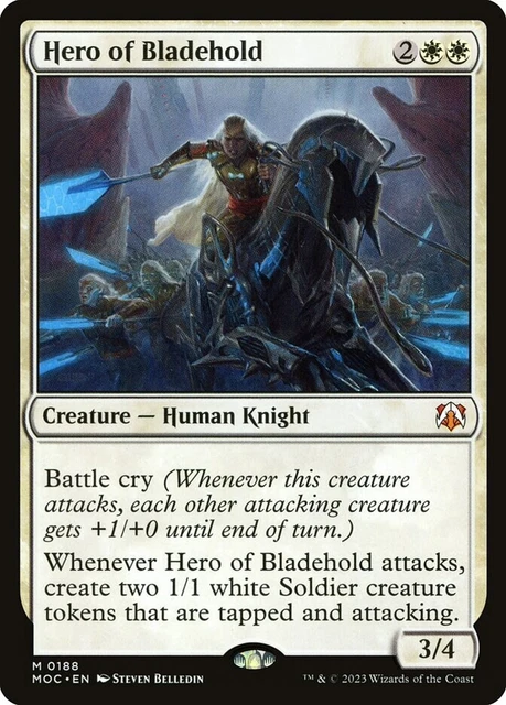 Hero of Bladehold M MTG Commander: March of the Machine M/NM