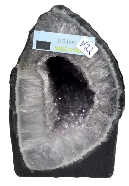 Achatgeode Amethyst  Druse Kristall Edelstein Achat Geode Bergkristall Quarz