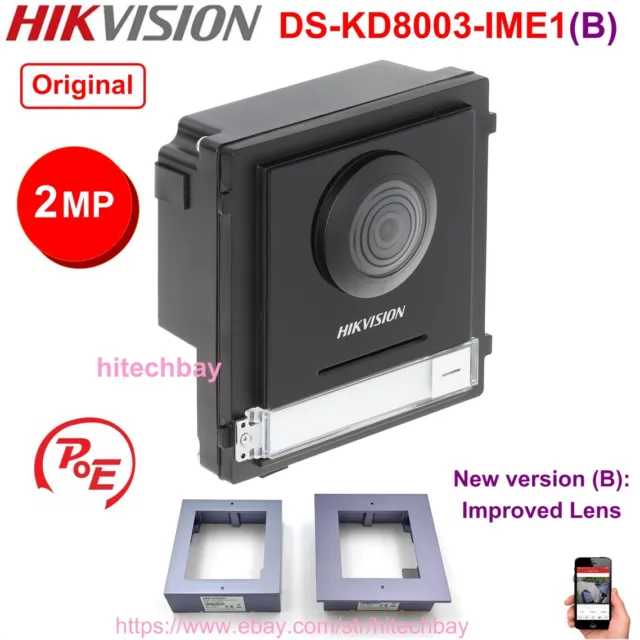 Hikvision DS-KD8003-IME1(B) Villa Door Station 2MP Fisheye IP Video Intercom PoE