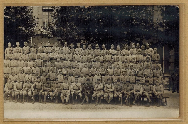 Cpa Carte Photo Militaires du 2 ème Régiment du Génie de Montpellier m0279
