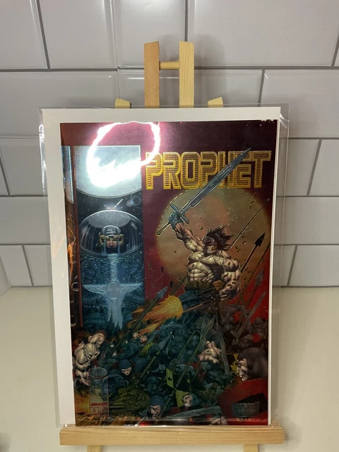 PROPHET #1 (1995) Stephen Platt Wraparound Chromium Foil Cover Image Comics