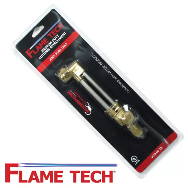 Flame Tech VCAM-22 Medium Duty Oxy-Fuel Cutting Torch Attachment - Victor Style