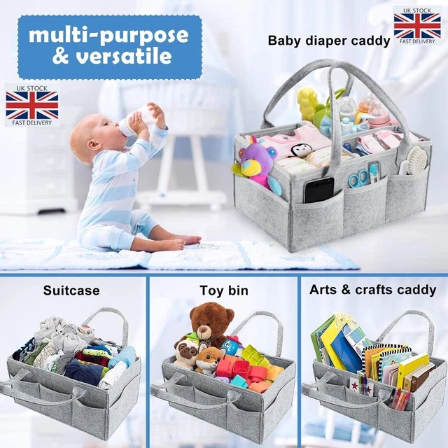 Baby Diaper Caddy Nursery Storage Bag and Nappy Organizer Container