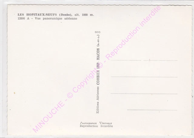 NEW CPSM 25370 LES HOPITALAUX Aerial Panoramic View Edt COMBIER 2