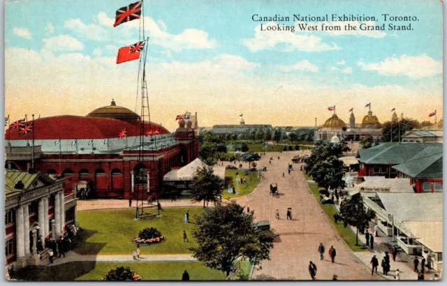 Canadian National Exhibition Toronto Canada Looking West Fr. Grandstand Postcard