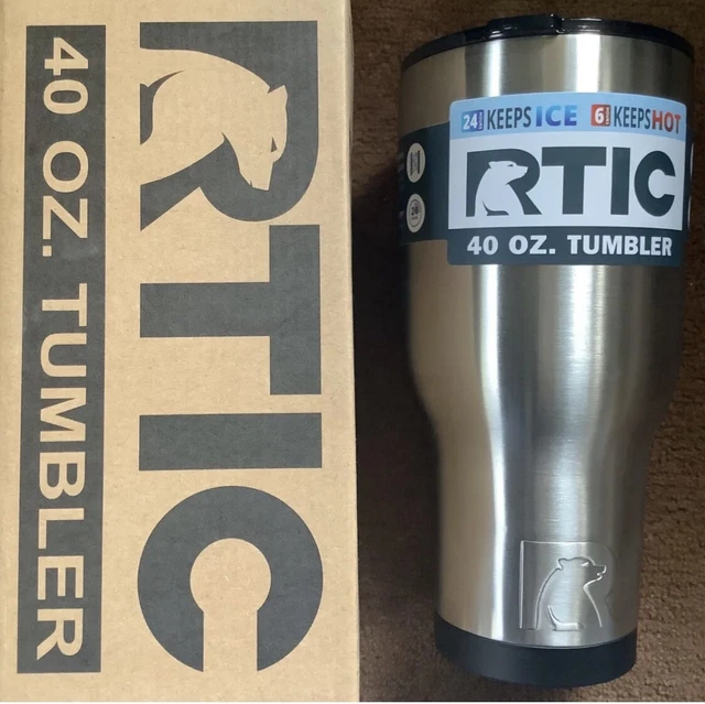 RTIC 40oz Thermal Tumbler Stainless Mug Travel Cup Cold/Hot Same Day Ship !