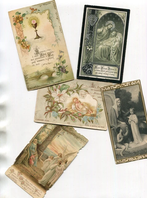 6 ANCIENS CANIVETS Images Pieuses Xix. N° 5. EUR 6,50 - FR