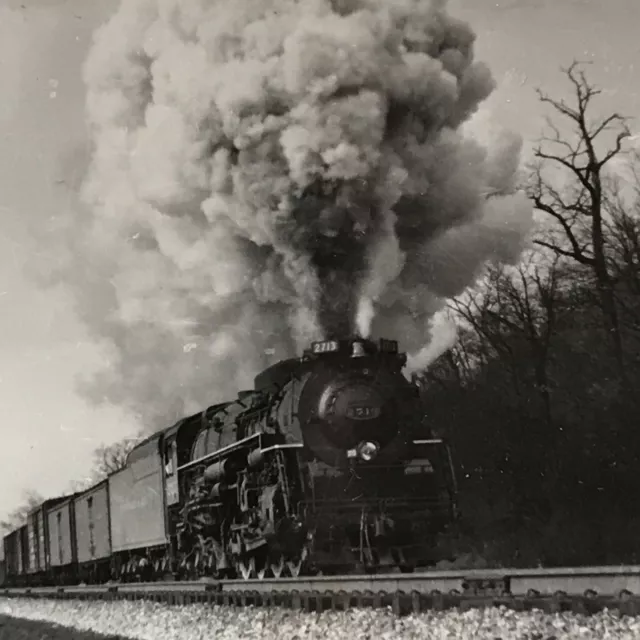 Chesapeake & Ohio Railway Railroad CO C&O #2713 2-8-4 Alco Locomotive Photo 1946