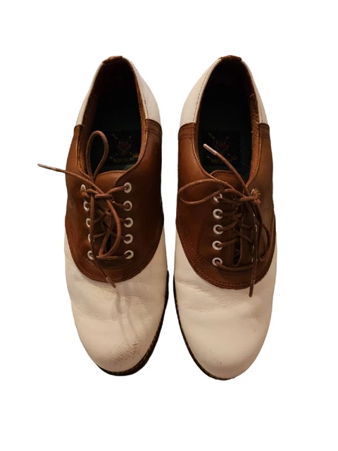 Nwot Polo Ralph Lauren Women's Saddle Golf Shoes Size 9 1/2 B