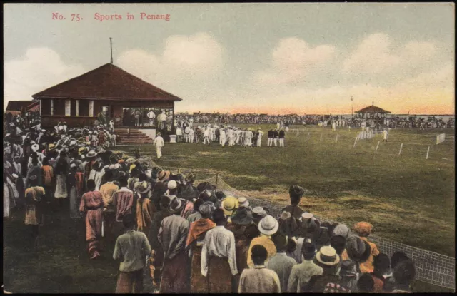 um 1905 Penang Malaysia, Sports Malaya Straits Settlements ungel. wie neu