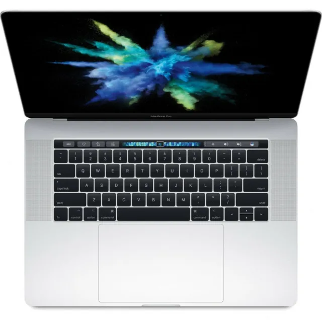 2018 Apple MacBook Pro 15" A1990 Touch Bar Core i7 2,2 GHz, 16 GB 256 GB unità di memoria a stato solido argento 2