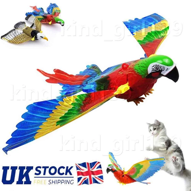 Simulation Bird Toy Interactive Cat Toys Electric Hanging Eagle Flying Bird ToRW