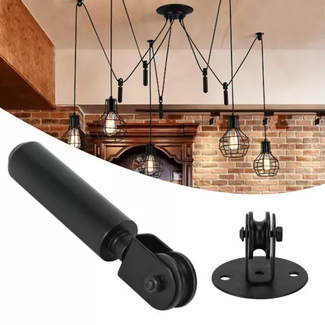 Black Ceiling Wire Pulley Weight