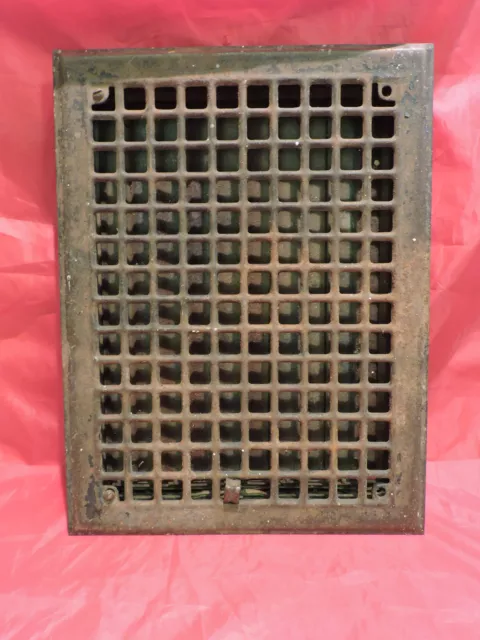 Vintage 1920S Iron Heating Grate Rectangular 16 X 12     G