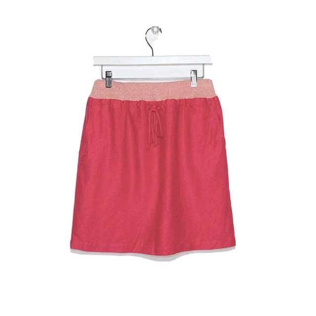 Anthropologie Daughters of The Liberation Skirt Sz 6 Roseus Linen Blend Pockets
