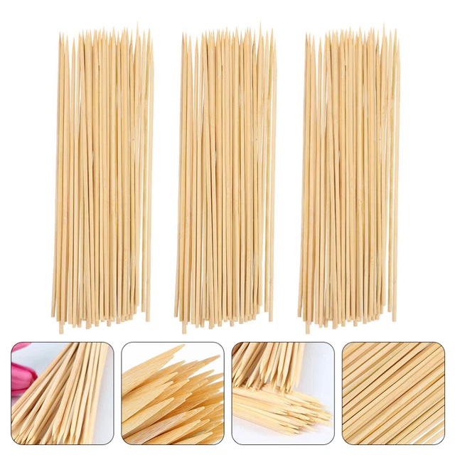100 Spiedini Di Bambù 20cm - Per Cocktail, Antipasti E Grigliate, Con