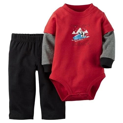 Carters Infant Boys 2pc Set Pants Outfit Size- NB ,3M NWT