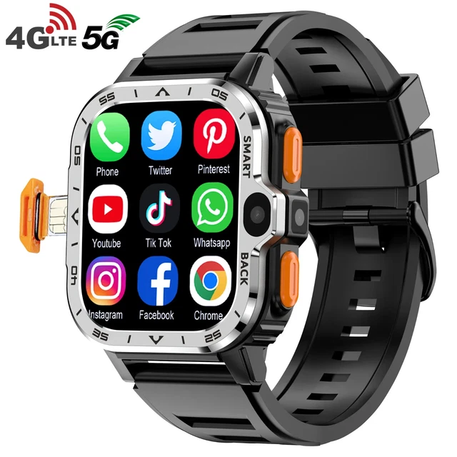 ANDROID SMART WATCH GPS 4G RAM 64G ROM HD Dual Camera NFC SIM Card