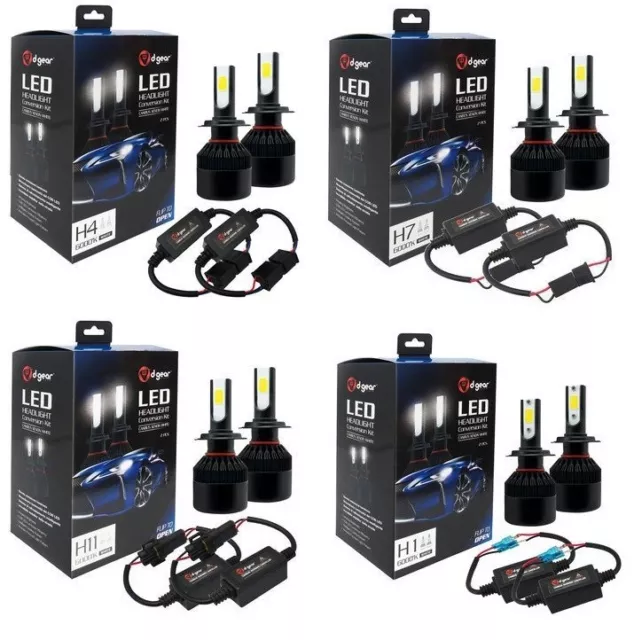 LAMPADINE D-GEAR AUTO Led Headlight Conversion Kit  H1 H4 H11 H7 6000K HIGH/LOW