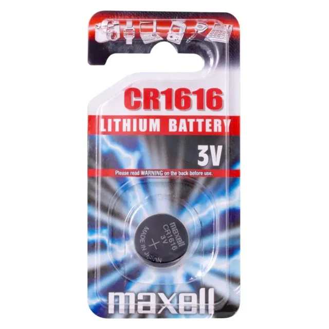 1 x Maxell CR1616 3V Lithium Coin Cell Battery 1616 BR1616 DL1616 | Long Expiry