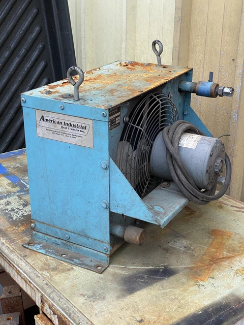 AMERICAN INDUSTRIAL HEAT EXCHANGER HYDRAULIC OIL COOLER 230vac 3ph