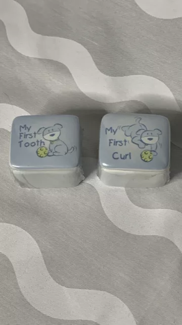 Baby Keepsake Boxes For My First Tooth And My First Curl