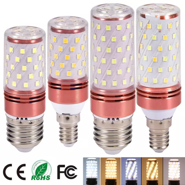 9W/12W E27 E14 LED Corn Light Bulbs Color Changing No Flicker Wall Lamp